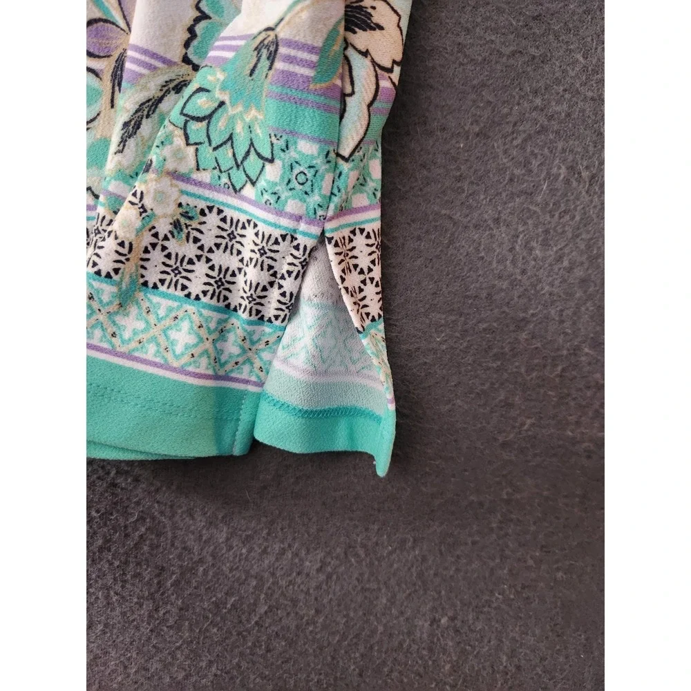 Ruby Rd Women's Plus Size 1X Blouse Top Multicolor Crochet Lightweight Tunic NWT - Picture 4 of 10